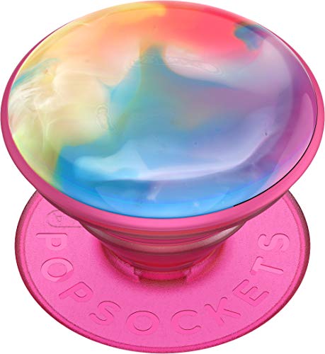 PopSockets: PopGrip with Swappable Top for Phones and Tablets - Swirl Rainbow
