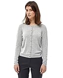 75 % viscosa ECOVERO Peppercorn Tana Cardigan 28 para Mujer, Gris (8242 LIGHT GREY MEL.), M
