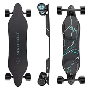 SKATEBOLT Electric Skateboard Breeze II Electric Longboard 30 MPH Top Speed, 900W Dual Motors, 30% Climbing Capacity…
