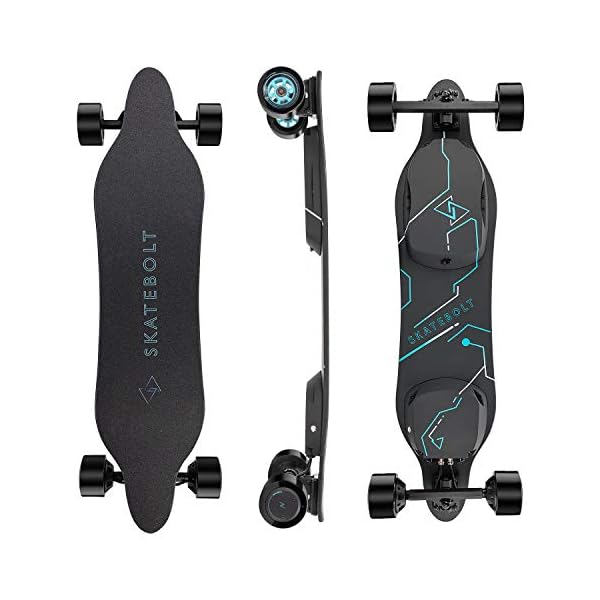 SKATEBOLT Electric Skateboard Breeze II Electric Longboard 30 MPH Top Speed, 900W Dual Motors, 30% Climbing Capacity…