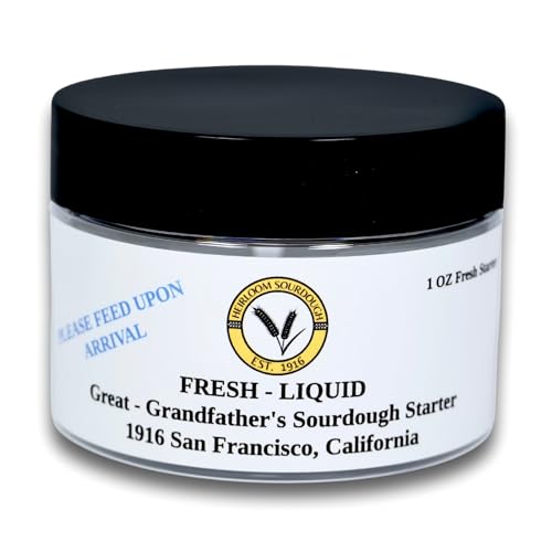 109 Year Old San Francisco Sourdough Starter Culture | Est. 1916 by our great-grandfather | Easy to follow instructions | Includes detailed instructions and recipe |