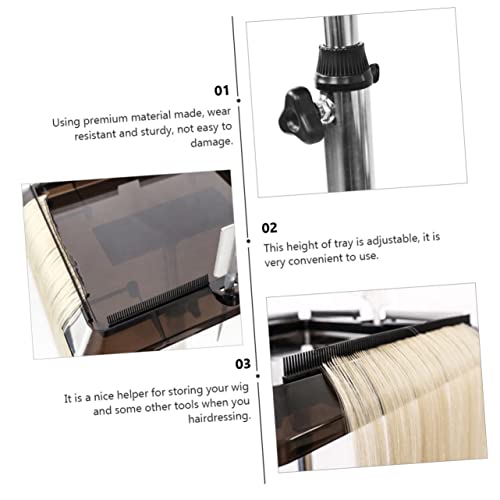 Chariot porte-perruques robuste support extensions de cheveux