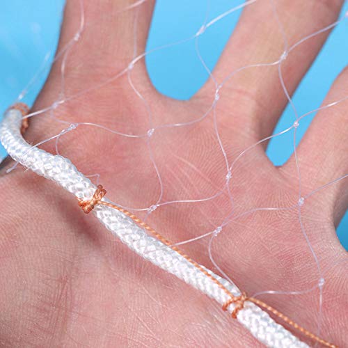 Foto von guojiwu Cast Fischernetz Cast Net Handgussfischnetz Nylon tragbaren Handgussfischnetz Salzwasser-Fischen Fangnetz für Köderfalle Weiß