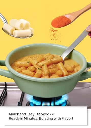 Image of Korean Food Tteokbokki, Spicy Carbonara, Rice Cake & Sauce Kit, 3 Pack Set | Complete Korean rice cake kit with spicy carbonara sauce, ready in minutes