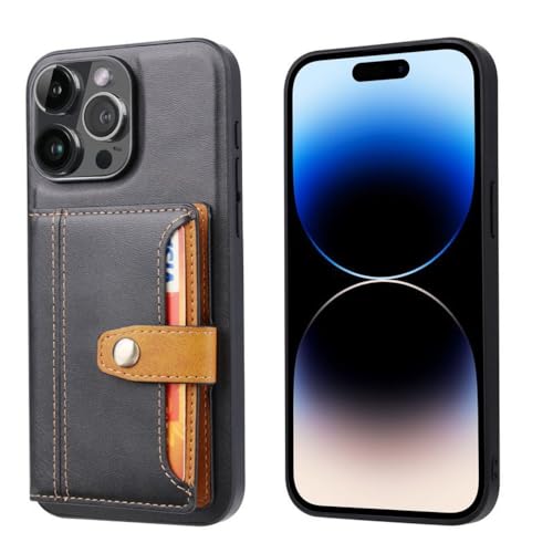 Étui de téléphone portefeuille en cuir noir pour ne plus perdre vos cartes