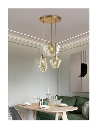 Lámpara colgante de vidrio Loft para el comedor moderno y sofisticado de tu hogar 3