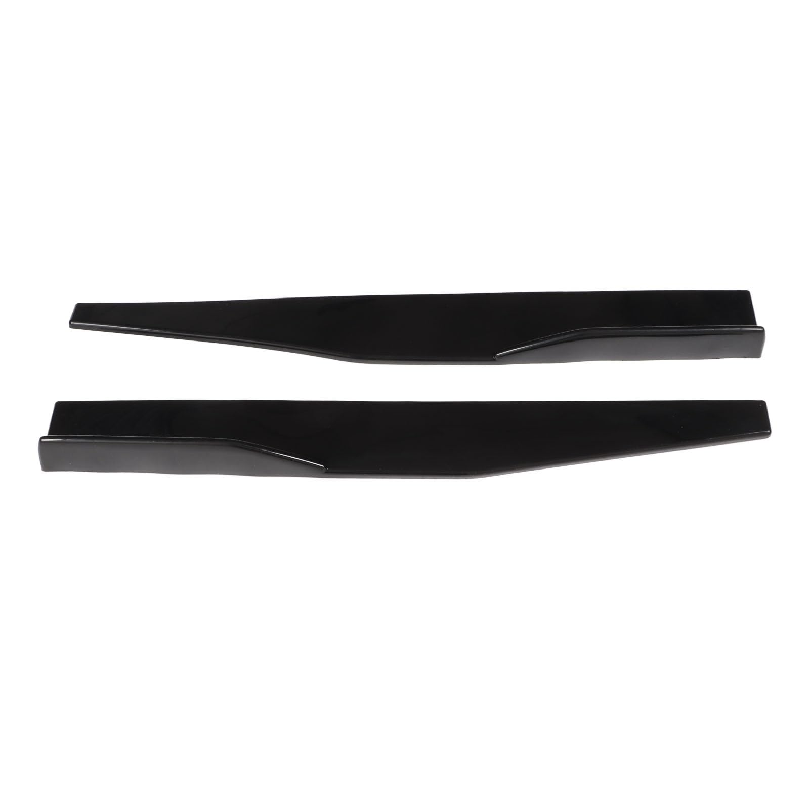 KIMISS Minigonne Laterali per Auto Universali 2 Pezzi Gonna Laterale Posteriore in ABS Nero Lucido per SUV e Automobili, Accessorio per lo Styling Automatico Durevole