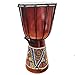 Djembe Drum Hand Painted Multicolored Dot Aborigine With Unique Random Patterns Bongo African Inspired Music Awesome Gifting Idea. Abstract Wild Animals (12 Inch, Giraffe)