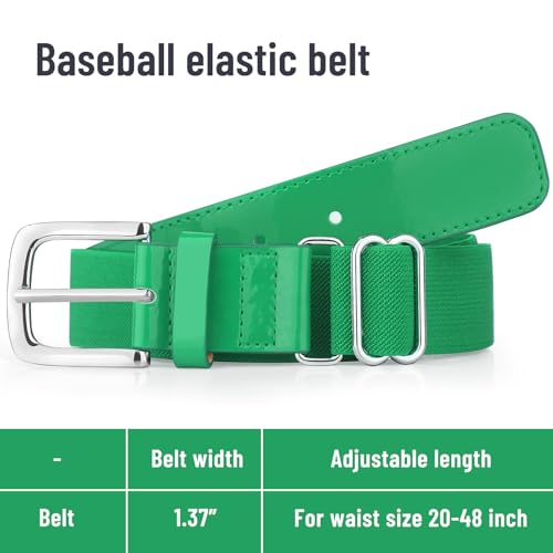 Baseball Socks and Belt Combo Set for Youth Boys Girls Adult, Softball Tball Belt Socks with Elastic Belts2