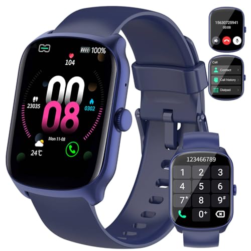 Smart Watch 1.95" Curved Screen IP68, Blue