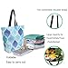 Fashion Extra Large Shoulder Tote Bag, Beautiful Blue Quatrefoil Canvas Durable Daily Weekender Handle Bag Ideal for Gym Picnic Yoga Beach Travel Kitchen Market Grocery Shopping