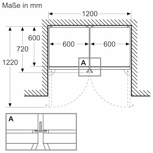 Bosch KGN39AIAT Serie 6, Kühl-Gefrier-Kombination, 203 x 60 cm, 260 L Kühlen + 103 L Gefrieren, VitaFresh XXL - längere Frische, No Frost - nie wieder abtauen 7 Bosch KGN39AIAT Serie 6, Kühl-Gefrier-Kombination, 203 x 60 cm, 260 L Kühlen + 103 L Gefrieren, VitaFresh XXL - längere Frische, No Frost - nie wieder abtauen