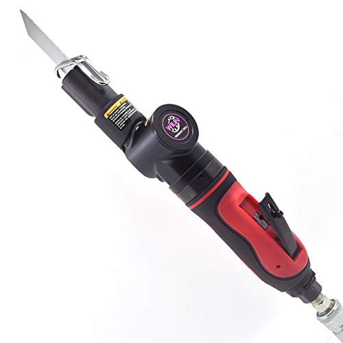 Air Body Saber Saw Gear Driven Pneumatic Saw Files Kit Multipurpose Sheet Metal Reciprocating Saw 10 Mm Aluminum 6 Mm Iron Cut Off Tool For Autobody Work Restoration #TOP4