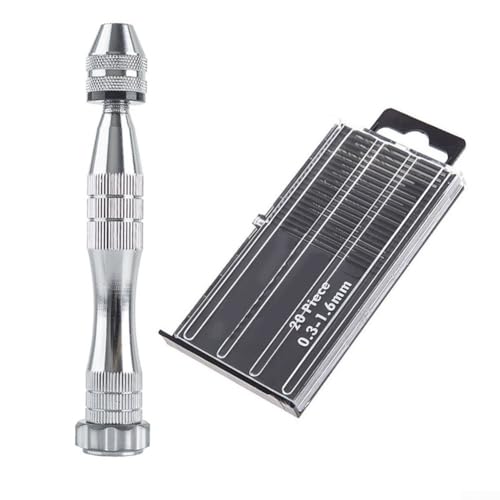 Set di 21 punte da trapano per piastrelle di ceramica, porcellana, mattoni, vetro, plastica e legno con scatola portaoggetti a spirale per legno, plastica e altri materiali