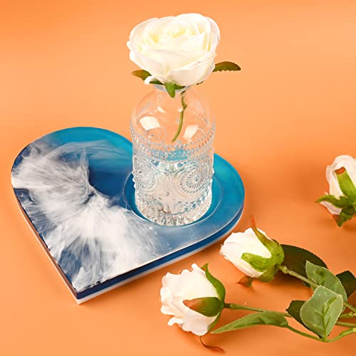 Large Silicone Molds for Resin,8.3Inch Large Heart Resin Mold,Deep Heart Mold for Flower Preservation Bookend Epoxy Resin Casting DIY Wedding Home Decors
