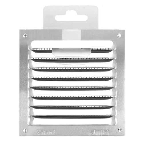 Miniatura 6 de Amig - Rejilla Cuadrada De Aluminio Con Mosquitera - Rejillas De Ventilación Para Salida De Aire - Ideal Para Techo De Cocina Y Baño - Medidas 170 X 170 Mm - Color Plateado