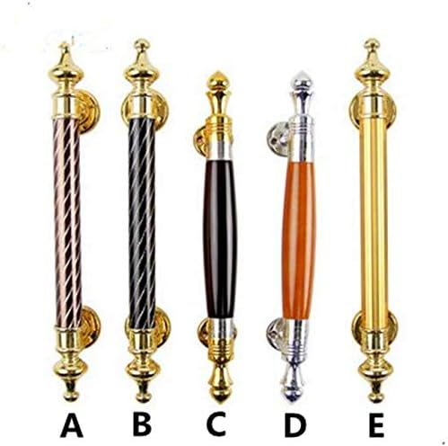 Southst Europe Classics Moden Install Big Gate Door Handles Gold Wood Alloy Wooden Door Handles Pulls Home Ktv Office - (Color: A)