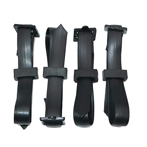 KINGLAKE Lot de 4 attaches réglables arbustes 60 x 2,5 cm