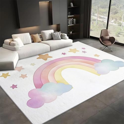 Area Rugs for Living Room 6x9 ft Watercolor Painting Cartoon