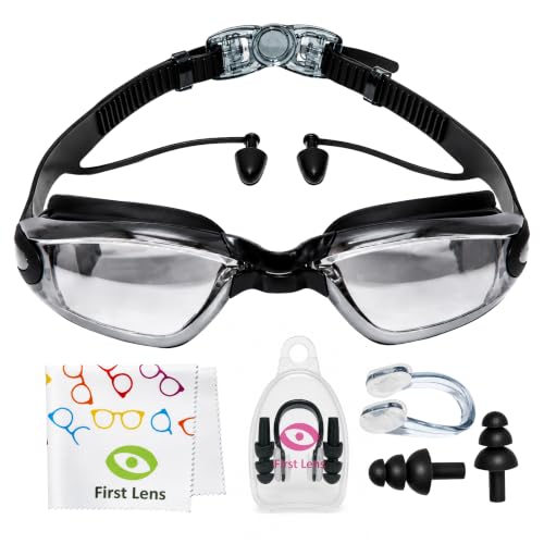 Image of First Lens Powered Swimming Goggles with UV Protection & AntiFog 002 - (Minus -5.00)