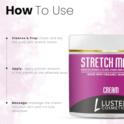 Image of Stretch Marks Cream | Reduces Marks & Scars | Post Pregnancy Marks | Maternity Repair | Enhances Skin Elasticity | Paraben Free -100g