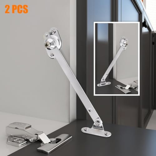 2Pcs Lid Supports Hinge, Lid Stay Soft Down Support Hinge Slowly Open Drop Leaf for Cabinet Cupboard Door Flap Stay Hinge(6inch) - Image 7
