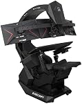 Imperatorworks EASECOMFY T2 Throne Computer Cockpit for 3 Monitors, Zero Gravity Chair Workstation,can Extend for 5 Monitors Support ultrawide 1 * 49" Option with Massage Function