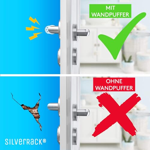 SilverRack Türstopper Wand selbstklebend Türklinkenpuffer Wandpuffer – Ansicht 3