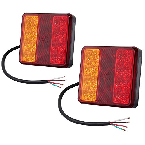 Feux arrière 22LED étanches AUTOUTLET éclairage de plaque intégré camion