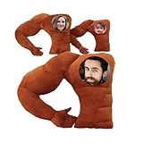 Personalized Human Face Plush Toys Custom Muscle Pillows Funny Custom Photo Ideas Gifts For Mom, Dad, Boyfriend, Girlfriend Bed Sofa Home Decor Halloween Surprise Accessories (Muscle Arm)