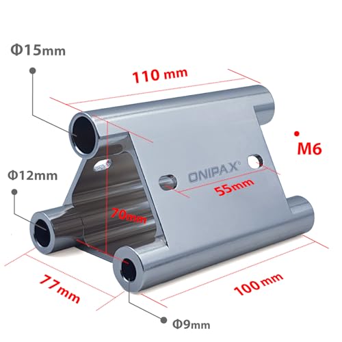 ONIPAX Bike Fork Mount Truck Bed & Van Rack for 9x100mm, 12x100mm, 15x110mm Thru-Axle Heavy Duty Aluminum Bicycle Carrier with Roof Rack Adapter - Image 6