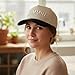KEYLOZIN Vintage Embroidered Mom Trucker Hat for Women - Adjustable Canvas Casual Baseball Cap, Retro Dad Hat with Embroidery Detail