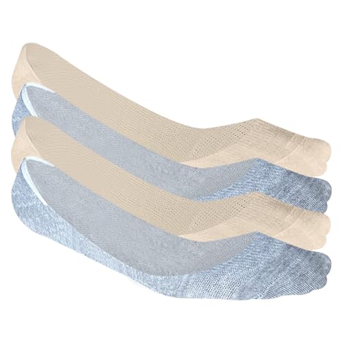 Image of HEELIUM Bamboo No Show Socks for Women | Odour Free & Breathable | 3X Softer than Cotton Socks | Low Cut Socks | Size (UK 3-7)