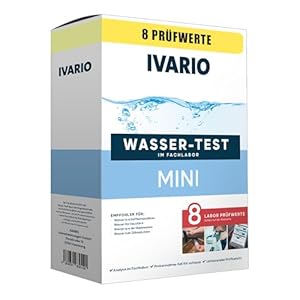 IVARIO Mini-Wassertest 8-in-1 Trinkwasser Laboranalyse