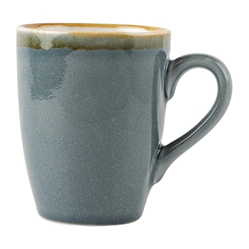 Olympia Kiln Ocean Tasse GP350, aus Porzellan, 340 ml, Blau, 6 Stück