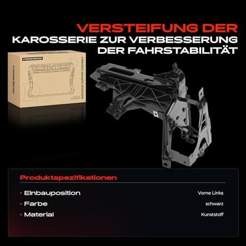 Frankberg Frontverkleidung Frontblech Vorne Links Kompatibel mit 5er F10 518d-550i xDrive 2.0L-4.4L 2009-2016 5er Touring F11 518d-550i 2.0L-4.4L 2009-2017 Replace# BM1225134C
