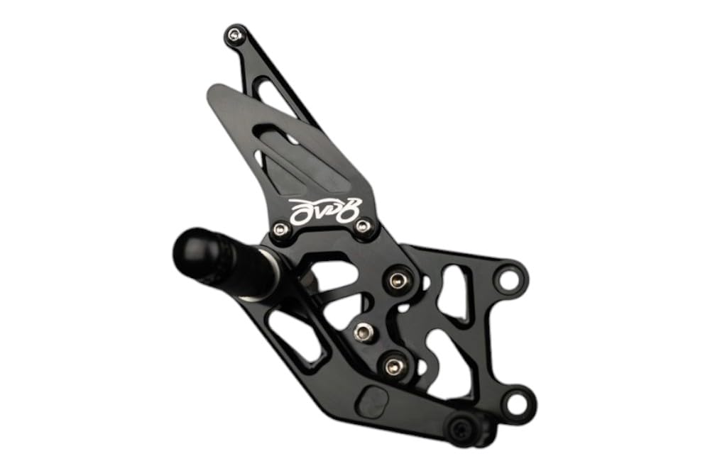 avdb-moto Platines/Commandes Reculées compatible avec HONDA CBR 600RR PC40 2007-2008, CBR 600 RR PC40 2013-2017, 600 RR PC40 2009-2012, CBR600RR PC40E 2021-2022 Racing AVDB (Noir)