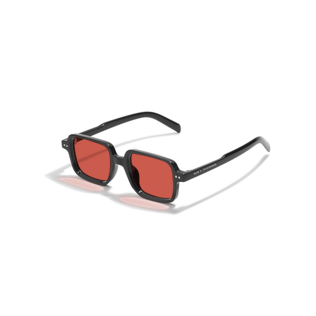 SAM AND MARSHALL VANTA Sunglass I Rectangle Shape Sunglass I 400UV Protection I Unisex.-image-28
