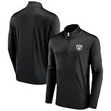 Fanatics Men's Black Las Vegas Raiders Underdog Quarter-Zip Jacket