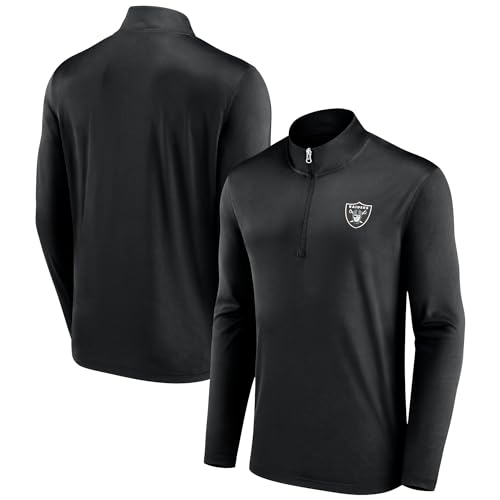 Fanatics Men's Black Las Vegas Raiders Underdog Quarter-Zip Jacket