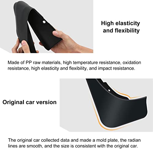 Garde-boue City Hatchback 2021 JONASC : kit de 4 protections avant et arrière avec vis - 4