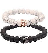Ensemble De Bracelets Yeux De Tigre Bleu Perles De 8 Mm, Breloques Tête