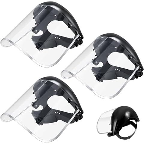 Copkim 3 Pack Safety Face Mask Shield for Grinding Full Impact Resistant Safety Face Mask Shield for Construction Cover