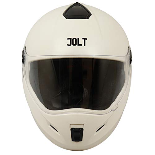 Image of Steelbird SB-39 Jolt 7Wings Classic Full Face Helmet (Large 600 MM, White with Plain Visor)
