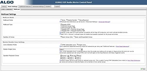 ALGO 8180G2 PoE IP Paging and SIP Loud Ringer Indoor Audio Alerter (8180 G2)