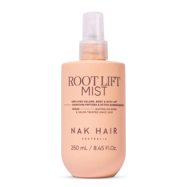 NAK Signature Root Lift Mist 250ml - Volumizing Hair Spray, Adds Body & Root Volume for Fine Hair with Peptides & Vegan Complex