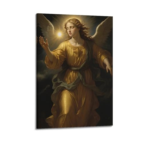 Tableau d'art Ange de la Sainte Lumière toile premium 50 x 75 cm
