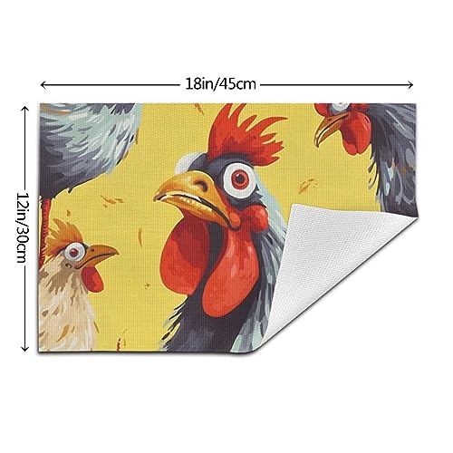 Sets de table lavables pour protéger de la chaleur poule - 6