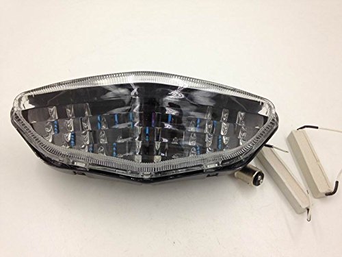 SMT- Clear Led Tail Light Brake Light with Integrated Turn Signals Indicators Compatible With Suzuki 02 09 12 V Strom DL1000 04 09 11 V Strom DL650 [B075CYKZRZ]