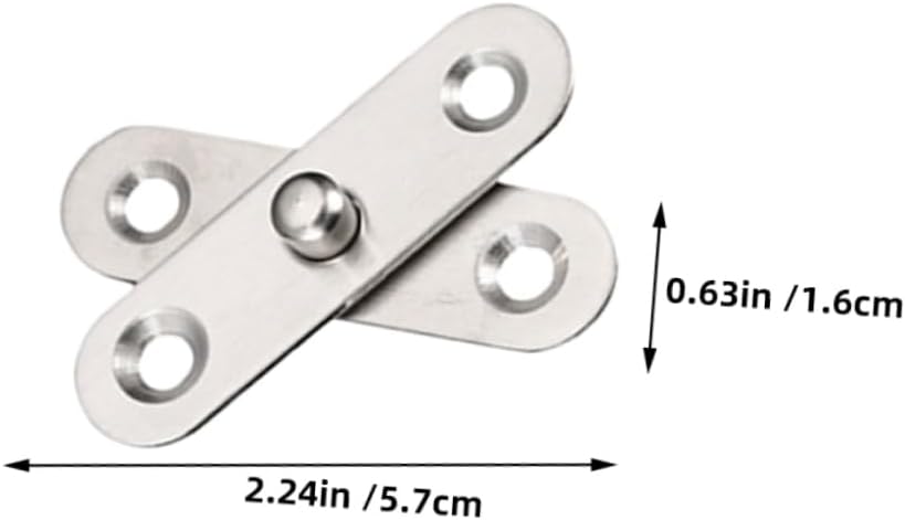 40Pcs Rotatable Hidden Hinges Door Pivot Hinges for Smooth Operation Heavy Duty Concealed Up and Down Shaft Design for Easy Installation